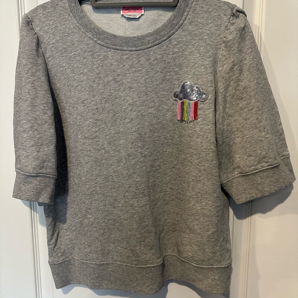 Kate Spade Sweatshirt with Sequin Cloud and Rainbow 🌈